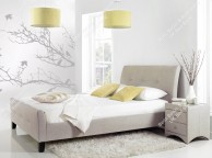 Kaydian Amble 5ft Kingsize Oatmeal Fabric Bed Thumbnail