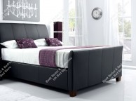 Kaydian Allendale 5ft Kingsize Black Leather Ottoman Storage Bed Thumbnail