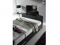 Kaydian Bowburn 4ft6 Double Brown Leather TV Bed Thumbnail