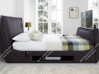 Kaydian Sommer 5ft Kingsize Slate Fabric TV Bed Thumbnail