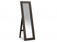 Julian Bowen Vienna Brown Faux Cheval Leather Mirror Thumbnail