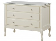 GFW Loire Ivory 3 Drawer Chest of Drawers Thumbnail