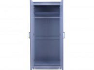 GFW Ottawa 2 Tones Gloss Blue 2 Door Wardrobe Thumbnail