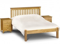 Julian Bowen Barcelona Low Foot End Pine 4ft Small Double Wooden Bed Thumbnail