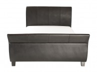 GFW Dante 5ft Kingsize Black Faux Leather Bed Frame Thumbnail