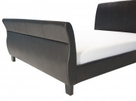 GFW Dante 5ft Kingsize Black Faux Leather Bed Frame Thumbnail