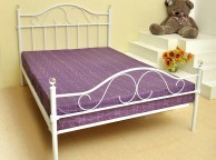 GFW Sparkle 3ft Single White Metal Bed Frame Thumbnail