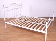 GFW Sparkle 4ft6 Double White Metal Bed Frame Thumbnail