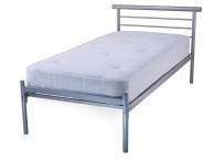 Metal Beds Contract Mesh 4ft (120cm) Small Double Silver Metal Bed Frame Thumbnail