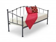 Metal Beds Paris 2ft6 (75cm) Small Single Black Metal Day Bed Thumbnail