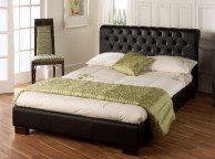 Limelight Aries 4ft6 Double Black Faux Leather Bed Frame Thumbnail