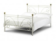 Julian Bowen Cadiz 4ft6 Double Ivory Metal Bed Frame Thumbnail