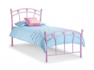 Julian Bowen Jemima 3ft Single Pink Metal Bed Frame Thumbnail