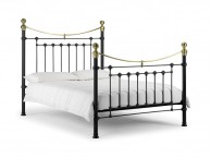 Julian Bowen Victoria 4ft6 Double Black Metal Bed Frame Thumbnail