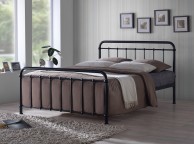 Time Living Miami 4ft Small Double Black Metal Bed Frame Thumbnail