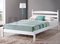Birlea Oslo 4ft6 Double White Wooden Bed Frame Thumbnail