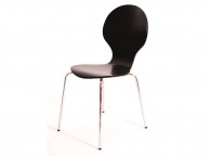 GFW Jersey Set of 2 Black Dining Chairs Thumbnail