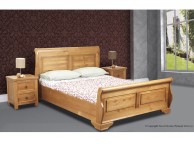 Sweet Dreams Jackdaw 4ft 6 Double Oak Finish Wooden Bed Frame Thumbnail