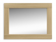 Julian Bowen Strada Light Oak Wooden Wall Mirror Thumbnail