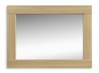 Julian Bowen Strada Light Oak Wooden Wall Mirror Thumbnail