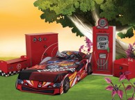 Sweet Dreams Formula Red 3ft Single Car Bed Thumbnail