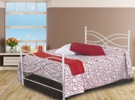 Sweet Dreams Rhombus 5ft Kingsize White Metal Bed Frame Thumbnail