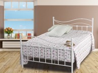 Sweet Dreams Wave 5ft Kingsize White Metal Bed Frame Thumbnail