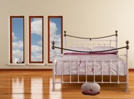 Sweet Dreams Symphony 4ft6 Double White Metal Bed Frame Thumbnail
