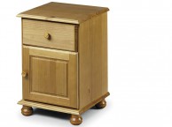 Julian Bowen Pickwick Pine Wooden 1 Drawer 1 Door Bedside Thumbnail
