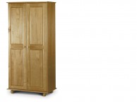 Julian Bowen Pickwick Pine Wooden 2 Door Wardrobe Thumbnail