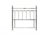 Bentley Designs Krystal 4ft6 Double Shiny Nickel Metal Headboard Thumbnail