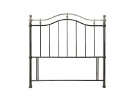 Bentley Designs Chloe 4ft6 Double Black Nickel Metal Headboard Thumbnail