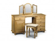 Julian Bowen Pickwick Pine Twin Pedestal Dressing Table Thumbnail