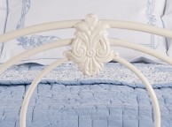 OBC Alva 6ft Super Kingsize Glossy Ivory Bed Frame Thumbnail