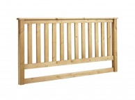 New Design Count 5ft Kingsize Waxed Oak Finish Wooden Headboard Thumbnail