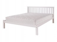 Airsprung Napoli 4ft6 Double Low Footend White Wooden Bed Frame Thumbnail