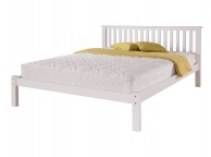 Airsprung Napoli 5ft Kingsize Low Footend White Wooden Bed Frame Thumbnail
