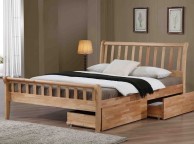 Flintshire Padeswood 5ft Kingsize Oak Finish Bed Thumbnail