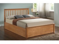 Flintshire Pentre 5ft Kingsize Oak Finish Ottoman Bed Thumbnail