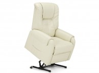 Serene Alta Cream Faux Leather Rise And Recline Chair Thumbnail