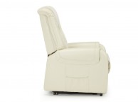Serene Alta Cream Faux Leather Rise And Recline Chair Thumbnail