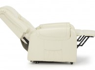 Serene Alta Cream Faux Leather Rise And Recline Chair Thumbnail
