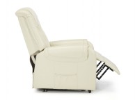 Serene Alta Cream Faux Leather Rise And Recline Chair Thumbnail