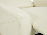 Serene Brevik Cream Faux Leather Recliner Chair Thumbnail