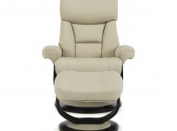 Serene Risor Taupe Bonded Leather Recliner Chair Thumbnail