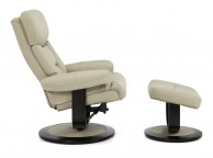 Serene Risor Taupe Bonded Leather Recliner Chair Thumbnail