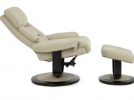 Serene Risor Taupe Bonded Leather Recliner Chair Thumbnail