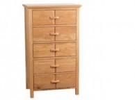 Sweet Dreams Wren 5 Drawer Chest of Drawers in Oak Thumbnail