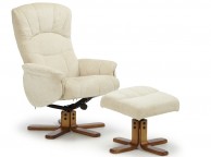 Serene Mandal Cream Fabric Recliner Chair Thumbnail