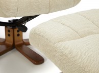 Serene Mandal Cream Fabric Recliner Chair Thumbnail